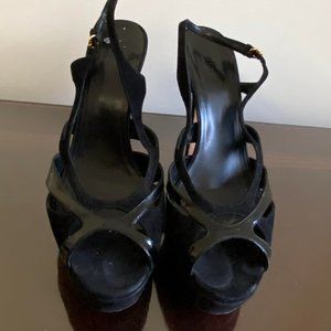 Black Gucci Strappy Heels